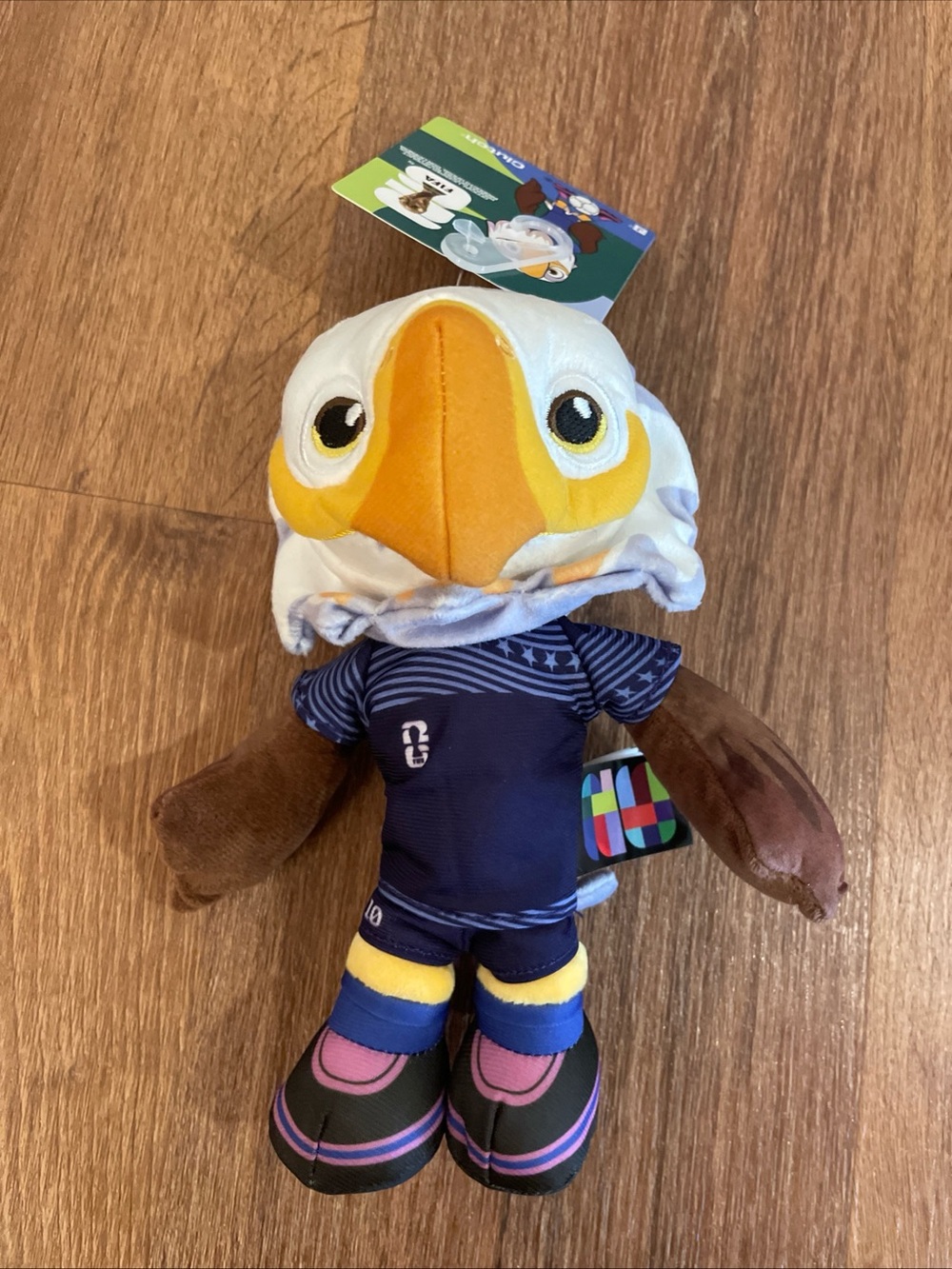 Jazwares FIFA New World Cup 2027 USA Mascot Plush Clutch the Bald Eagle 8 inches